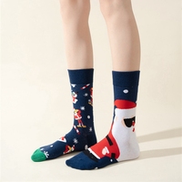 Chaussettes amusantes unisexes de Noël, chaussettes décontractées en coton respirant à séchage rapide pour hommes et femmes, automne et hiver