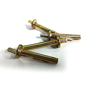 Ancres d'expansion de style américain en acier au carbone M6 pour utilisation dans la construction murale. - Product Image 1