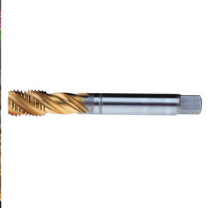 Ttake Ta1177 Universal <b>Tap</b> TiN Coated 40 Degree Helix Fine Pitch For Blind Holes Tolerance 6H Tapered <b>Taps</b> - Product Image 2