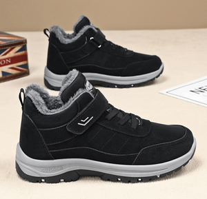 Zapatos de Invierno <span class=keywords><strong>para</strong></span> <span class=keywords><strong>Hombre</strong></span>, <span class=keywords><strong>Botas</strong></span> de Nieve Forradas <span class=keywords><strong>para</strong></span> Exteriores, Antideslizantes, con Cierre de Velcro, Cómodas <span class=keywords><strong>para</strong></span> Clima Frío, <span class=keywords><strong>para</strong></span> Adultos - Product Image 6