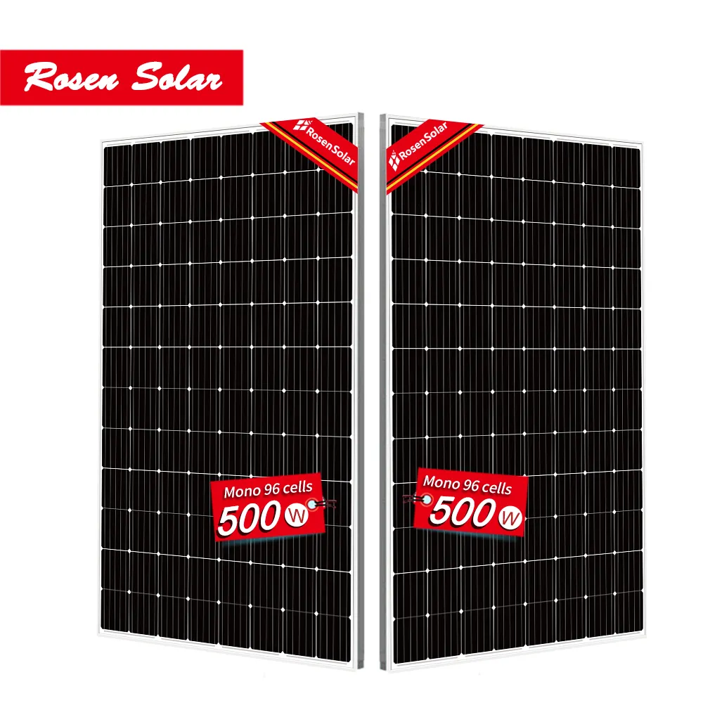 무료 배송 2 조각 500w 태양 전지 패널 1000w 가격