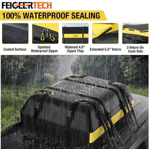 Boîte à bagages de toit étanche pour voiture, design sportif et extérieur, sac de transport universel pour le voyage, fabriqué par Feigeer Tech Manufacturer - Product Image 2