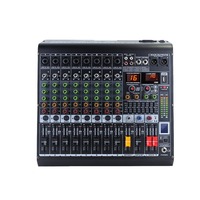 Console de mixage audio professionnelle SIVG MC-8, 8 canaux, 16 effets DSP, contrôleur DJ/console de mixage audio pour petits spectacles, streaming en direct, karaoké