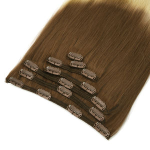K.SWIGS Premium Double Drawn 100% Human Chinese <b>Hair</b> <b>Clip</b>-<b>in</b> <b>Extensions</b> Natural & Blonde <b>CLIP</b> <b>HAIR</b> - Product Image 3