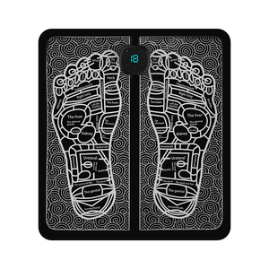 Masseur de pieds pliable personnalisable, appareil de massage à domicile, tapis de massage EMS pour les pieds, pour les soins de santé personnels avec 8 modes de vibration - Product Image 1