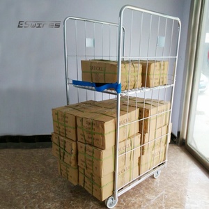 China Vervaardigt Goedkope Gegalvaniseerde Opvouwbare Metalen Gaas Rolkooi <span class=keywords><strong>Trolley</strong></span> - Product Image 6