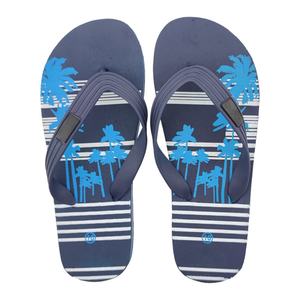 Sandalias de Playa para Hombre Nicecin, Diseño de Palmeras Tropicales, con Tiras Personalizadas con Logotipo, Pantuflas Suaves de EVA, OEM - Product Image 1