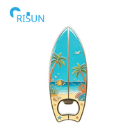 Porte-clés ouvre-bouteille magnétique en forme de planche de surf longboard
