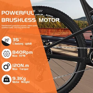 Kit de conversion de vélo électrique MTX39 48V 52V 2000W avec moteur de moyeu arrière, contrôleur à onde sinusoïdale 45A, écran, accélérateur PAS et frein - Product Image 5