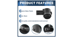 Nuovo <span class=keywords><strong>Sensore</strong></span> <span class=keywords><strong>di</strong></span> <span class=keywords><strong>Parcheggio</strong></span> <span class=keywords><strong>Posteriore</strong></span> per Paraurti 5Q0919275B/A0009055504 per Audi A3 8V BJ 2013-2018 Nero - Product Image 4