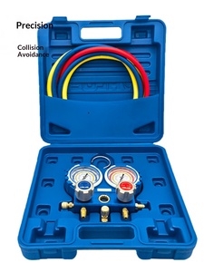 VMG-2-R22-B R410a/R134a/R32 Air Conditioner Fluorine Filling Meter Group Refrigerant Snow <strong>Pressure</strong> Double Meter Made - Product Image 5