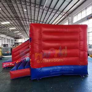 Castillo inflable comercial con tobogán y zona de saltos para fiestas infantiles, chateau gonflable - Product Image 4