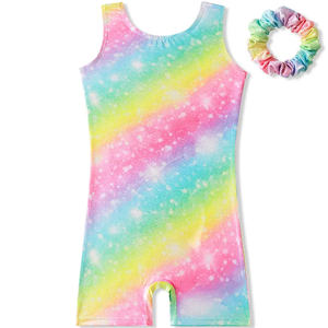 Haute qualité nouveaux tout-petits entraînement danse porter arc-en-ciel couleur Ballet Yoga natation filles gymnastique <span class=keywords><strong>justaucorps</strong></span> - Product Image 1