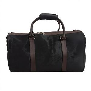 Bolsa de Viaje Deportiva de Cuero Genuino de Primera Calidad con Cierre de Cremallera y Gran Capacidad LHODB-0047 - Product Image 1