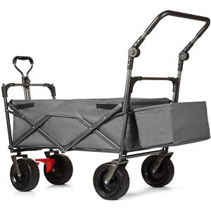 Chariot pliable robuste - Chariot utilitaire pliable avec roues universelles pour le camping et le jardin - Product Image 3