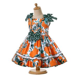 Pettigirl-Vestidos Vintage de flores para niñas pequeñas, trajes de cumpleaños, talla 2, 3, 4, 5, 6, 8, 10, 12 años - Product Image 2