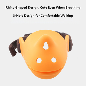 Bozal de Silicona Suave para Perro, Estilo Rinoceronte, Anti-Mordidas, Anti-Ladridos, Equipo de Entrenamiento, Bozal de Silicona Pura No Tóxica, Transpirable - Product Image 3