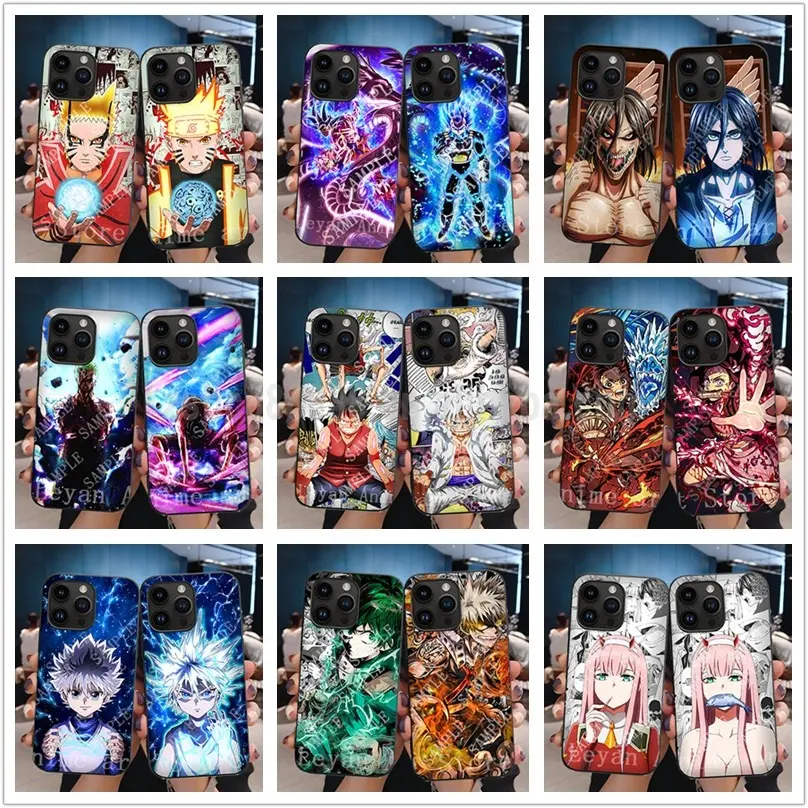 11 Designs New Anime Creative 3D Lenticular Phone Case Flip Wholesale Motion Cases tous les différents modèles de téléphone couvre