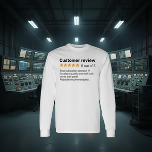 T-shirt à manches longues pour opérateur de poste de transformation, évaluation 5 étoiles, chemise de travail - Product Image 3