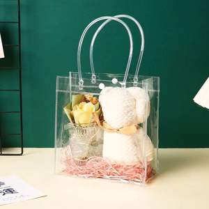 Bolsa de PVC Transparente Personalizada con Cierre y Estampado en Caliente, Bolsa de Regalo Promocional Reciclable con Asas para Supermercado y Exposiciones - Product Image 5