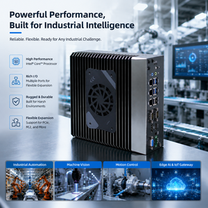 Mini PC Industrial con Procesador Core I3 I5 I7 de 10.ª Generación, 8GB de RAM, 256GB SSD, VGA, Montaje en Pared, Computadora Integrada 10t - Product Image 1