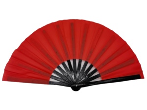 Abanico de Bambú Plegable de Kung Fu con Sonido Fuerte, para Sublimación, Blanco y Negro, Mango de Plástico, 33 cm - Product Image 4