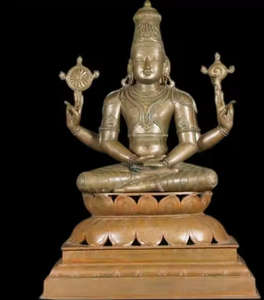 Statua di Ganesh in bronzo decorazione esterna scultura di <span class=keywords><strong>Buddha</strong></span> oro Hindu statua di fusione in metallo per decorazioni natalizie - Product Image 2
