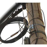 Accessoires de câble de branchement FTTH FULLYNET : Serre-câble métallique en forme de C pour base de serrage de fibre optique pour télécommunications ADSS/OPGW