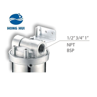HONG HUI NSF HPS-10C 10 pouces ménage en acier inoxydable pré-filtre système de filtre à eau boîtier de filtre à eau