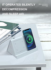 Estación de teléfono móvil universal, Cargador rápido inalámbrico de 15w con difusor de aroma para iphone y android, producto nuevo de <span class=keywords><strong>2022</strong></span> - Product Image 5