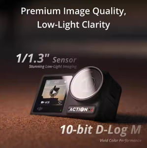 Cámara Osmo Action 4 para Vlogs, 4K HDR, Pantallas Duales, Resistente al Agua, Visión Nocturna, Batería de Larga Duración, para Deportes y Viajes - Product Image 6