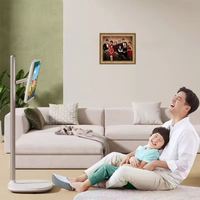 Moniteur portable LED blanc 32 pouces 1920x1080 HDTV Écran IPS 6 Go/128 Go Android 10 Batterie intégrée 5 heures d'utilisation Tactile 10 points