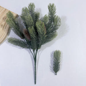 Guirlande de branches de sapin artificielles, plantes vertes, aiguilles de pin, verdure, décoration de sapin, arbre de Noël - Product Image 5