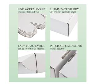 Tùy chỉnh mạnh mẽ GPU Trắng sóng hộp các tông bao bì vận chuyển cho doanh nghiệp nhỏ thương mại điện tử, gửi thư quà Tặng lưu trữ hộp - Product Image 5