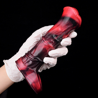 Schwarzer Drachen Vibrierender Penis-Sleeve mit Fernbedienung Vibrierendes Silikon-Kondom für Männer Elektrische Vibratoren für Männer Vergnügen