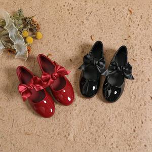 รองเท้าเจ้าหญิงส้นนิ่มผูกเชือกแนวย้อนยุคสำหรับเด็กผู้หญิงรองเท้าแฟชั่นสำหรับการแสดงบนเวทีปาร์ตี้ - Product Image 2
