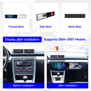 Autoradio MOOKAKA double écran 12,3 pouces pour A4/B6/B7/S4 2004-2007, navigation GPS Android, stéréo, CarPlay sans fil, écran interactif grand format - Product Image 6