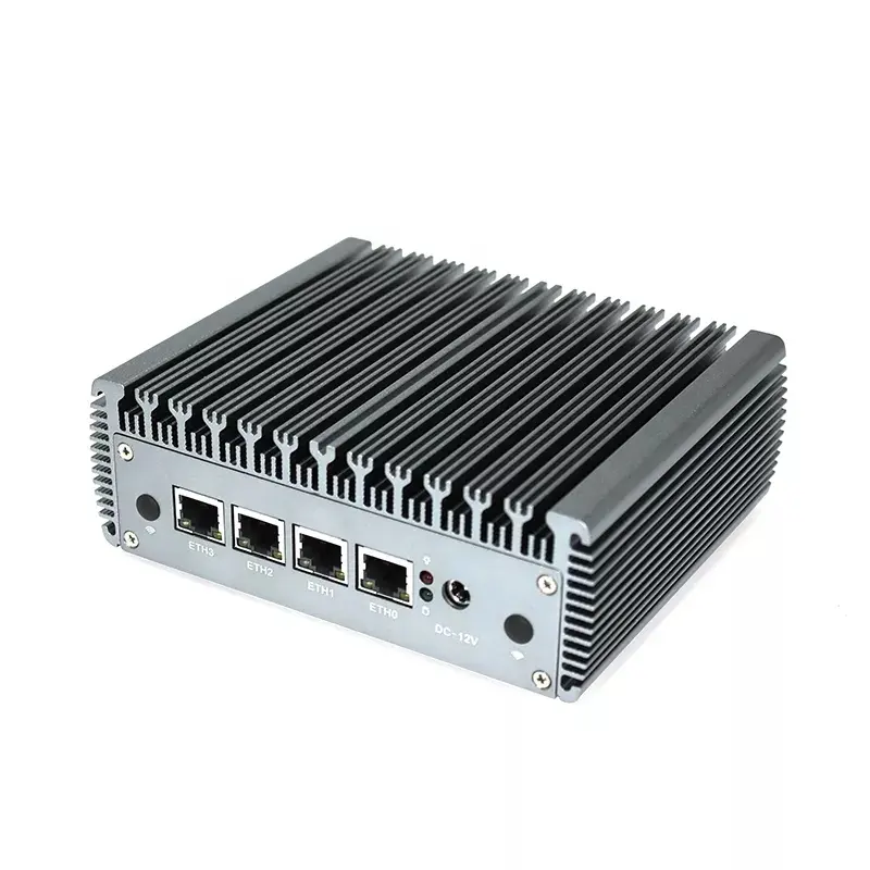 Celeron J4125 Dual display 4 Intel i225 2.5G RJ45 LAN Industrial Mini PC Router Server PfSense Firewall VPN ESXI AES-NI OPNsense