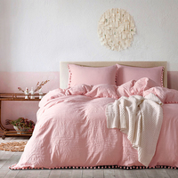 Literie égyptienne de couleur personnalisée, douce et écologique, couette à rayures en satin, ensemble de draps d'hôtel