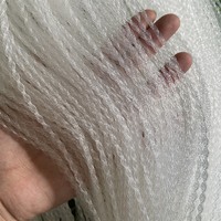 Fil de pêche monofilament tressé à nœud simple 1mm 4 brins en nylon PA transparent pour la fabrication de filets de palangre et de filets de lancer