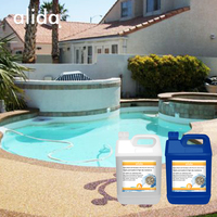 Revêtement de sol époxy Alida Chemical avec galets, revêtement de sol en galets époxy, résine époxy
