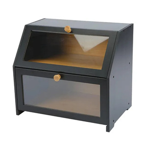 Boîte à pain en bambou de grande capacité, conteneur de stockage anti-poussière et anti-humidité pour la cuisine et la maison - Product Image 3
