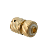 Conector rápido de manguera de construcción de latón resistente de 1/2 pulgadas con tope