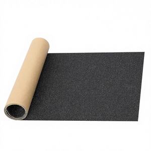 Bande adhésive Aolabela 33 pouces x 9 pouces en polychlorure de vinyle sans bulles d'air, noire, <span class=keywords><strong>pour</strong></span> planches à <span class=keywords><strong>roulettes</strong></span>, trottinettes et guidons de vélo, fabriquée en Chine - Product Image 1