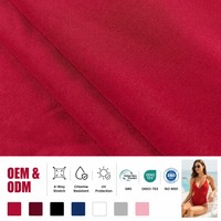 Tela de Tricot de Nailon y Spandex Semibrillante de Diseño Personalizado, Secado Rápido, 83% Nailon, 17% Spandex