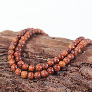 Burmese Rosewood <b>Bracelet</b> 216 Beads 4mm Sandalwood Unisex Traditional Chinese Style Jewelry Everyday Wear - Product Image 1