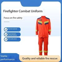 Combinaison de sauvetage pompier uniforme de lutte contre l'incendie avec chemises et pantalons