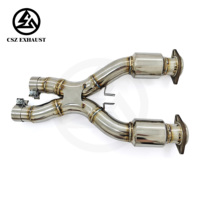 Système d'échappement complet en acier inoxydable CSZ Racing Performance avec collecteur et silencieux pour Ferrari 599 GTB V12 6.0L, échappement au son profond