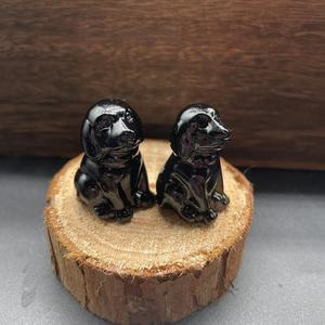 1.2inch Natural Healing Gemstone <b>Crystal</b> Dogs Carving Crafts Amethyst Puppy <b>Crystal</b> Gifts - Product Image 3