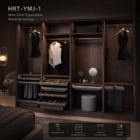 Panier à vêtements coulissant à fermeture douce en aluminium, organiseur de tiroir pour armoire de chambre, hôtel et appartement